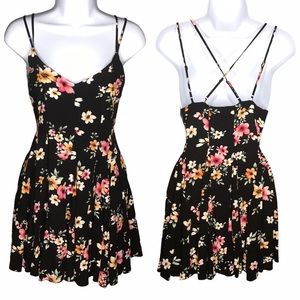 Floral Strappy Flowy Sleeveless Mini Dress F21